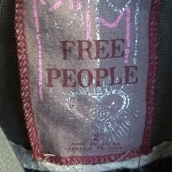 Free People army green bomber jacket size 2 - Picture 5 of 6